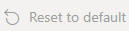 A right-swooping arrow and the words Reset to default.