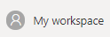 A generic head and shoulders icon and the words My workspace.