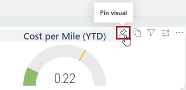 Pin visual option for a tile circled in red.