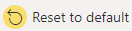 A right-swooping arrow circled in yellow and the words Reset to default.