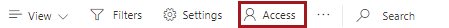 The Access tab highlighted.