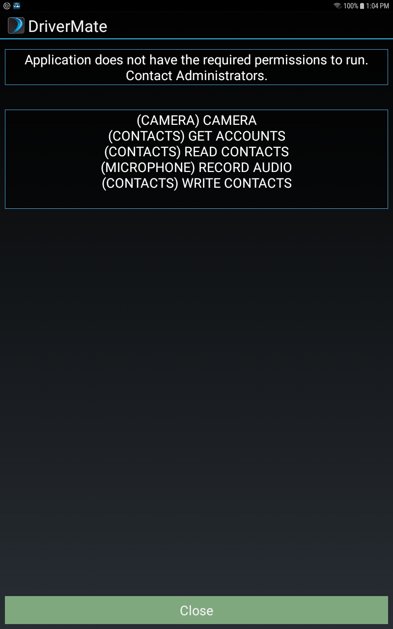 Contact Administrators