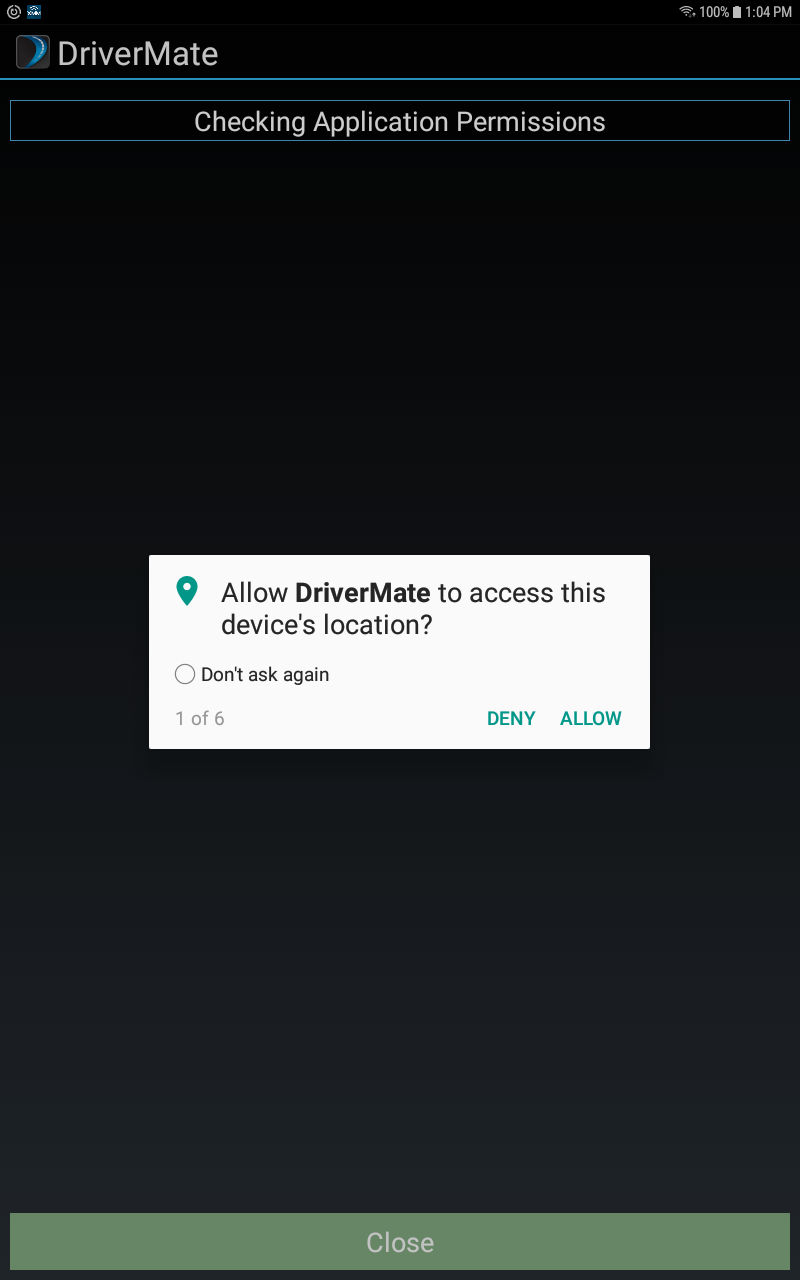 DriverMate App Permissions