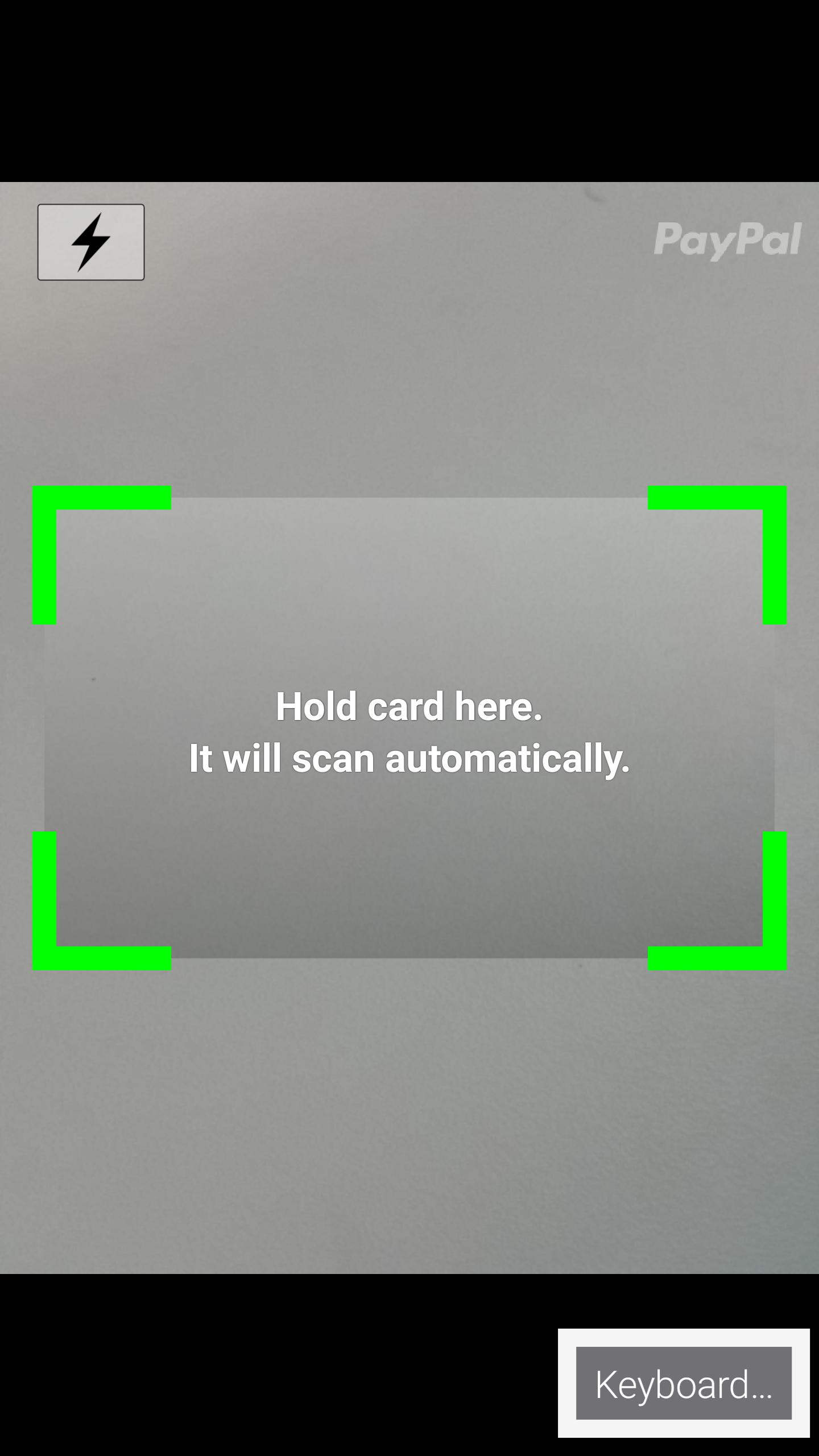 Image capture screen