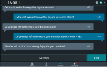 Sample list of multiple messages