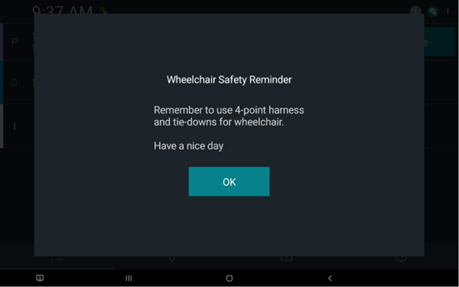 Sample Wheelchair Safety Reminder