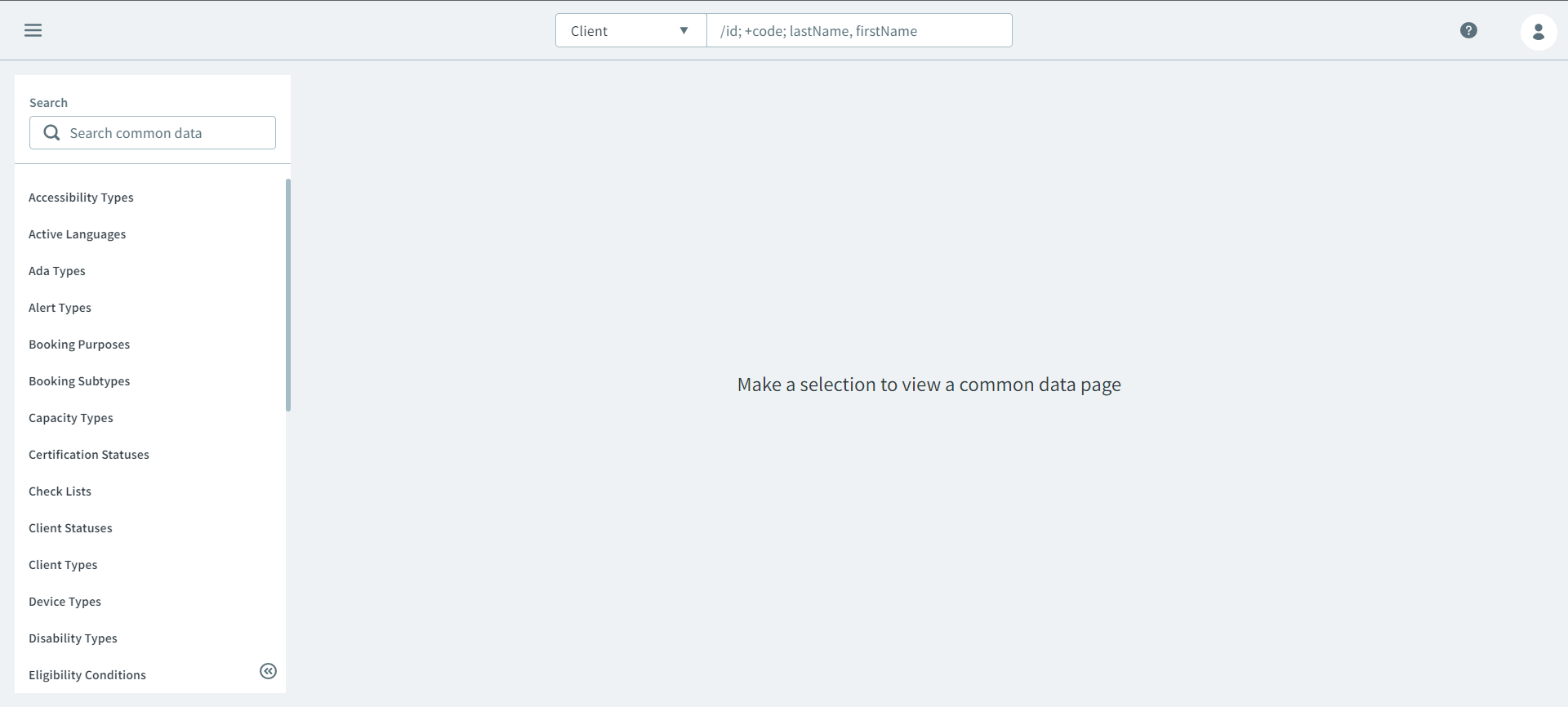 The Ancillary Data page.