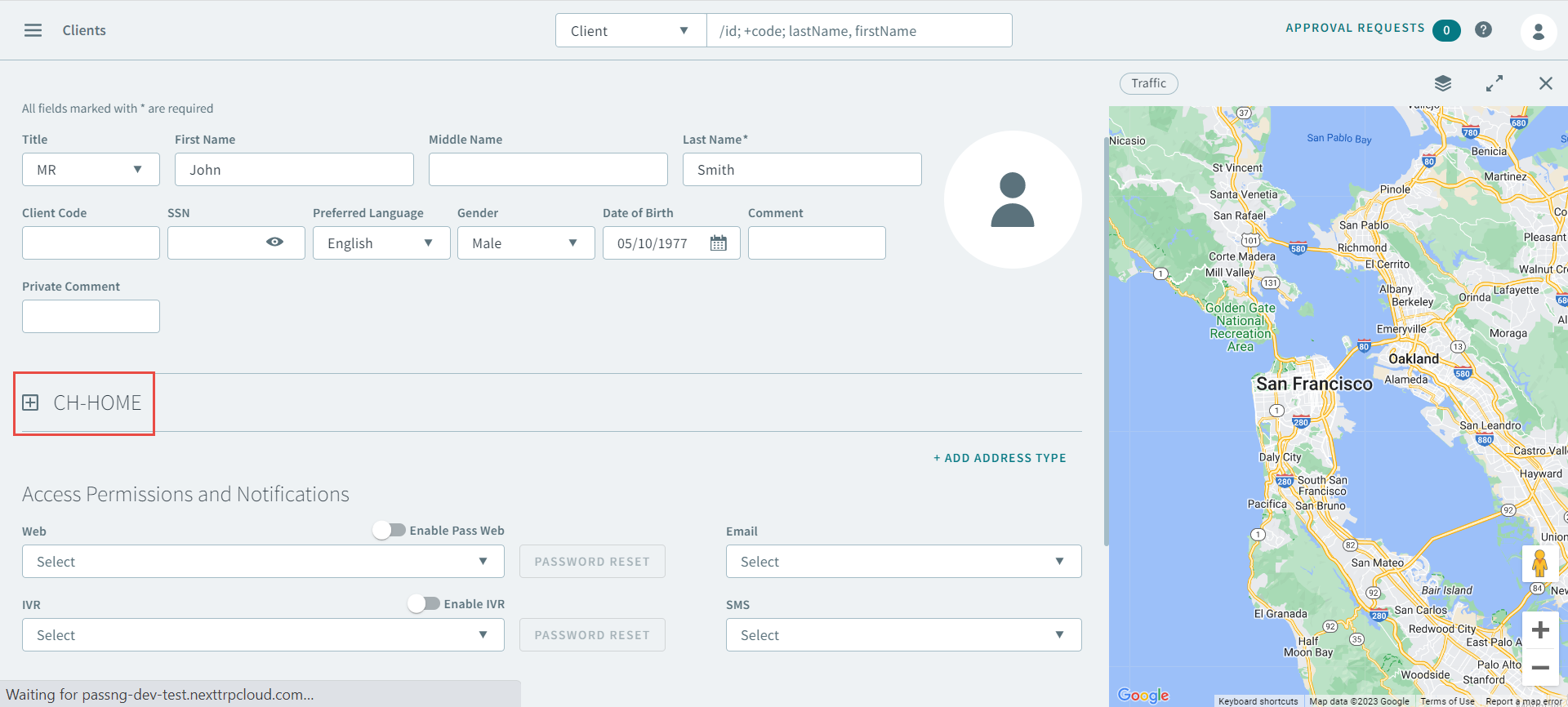 The CH-Home Address Type
