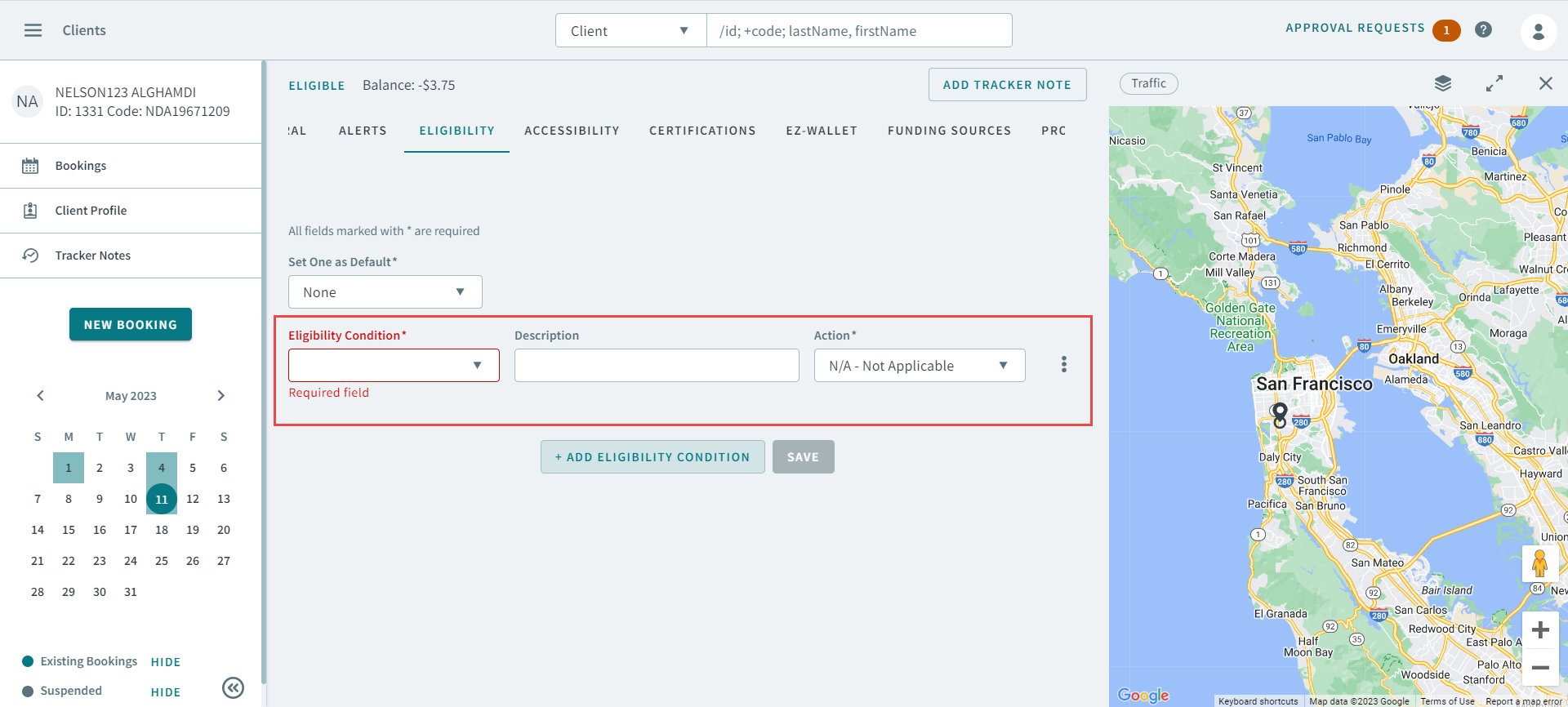The Eligibility Condition appears