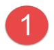 The number one inside a red circle.