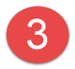 The number three inside a red circle.