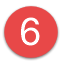 The number six inside a red circle.
