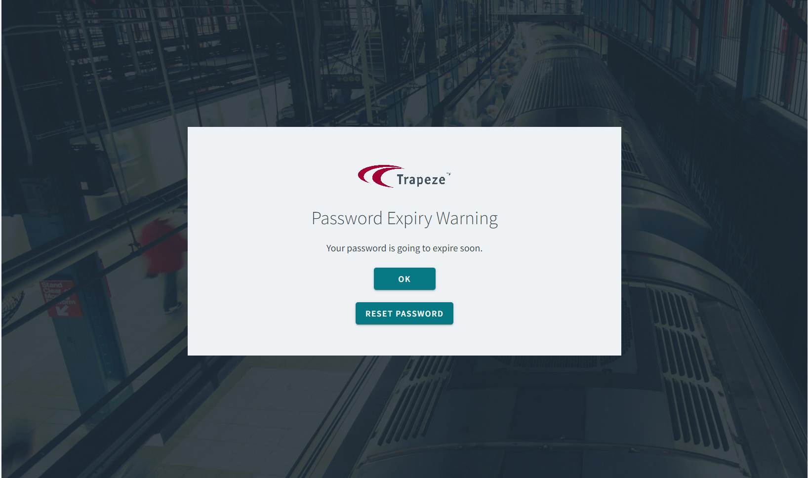 The Password Expiry Warning Alert