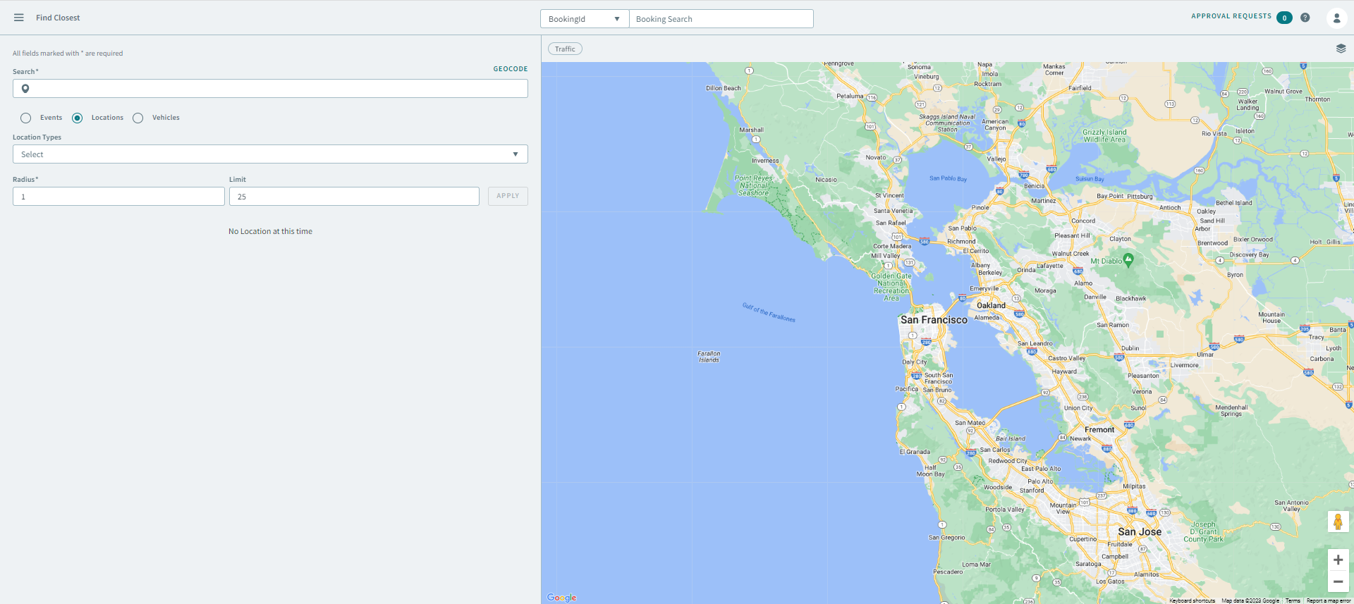 The Find Closest page.