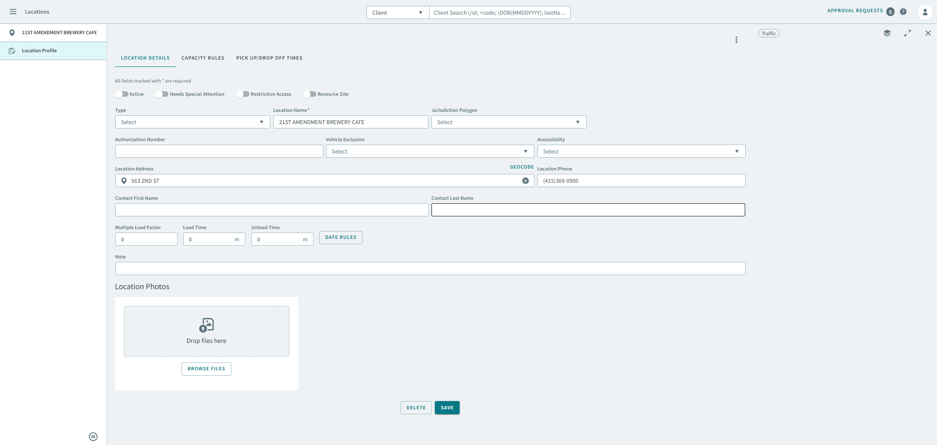 An open locations profile