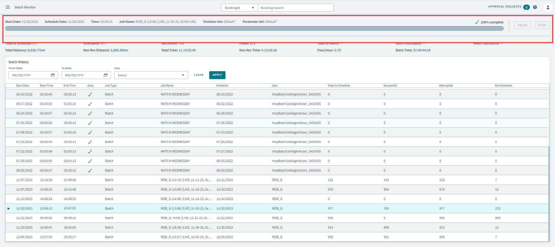 Batch Monitor progress bar.