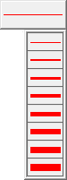 Red lines of varying thicknesses. The thinnest lines are at the top.