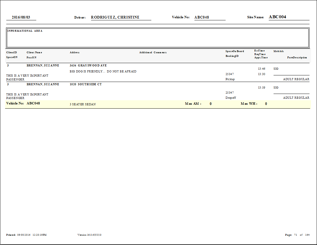 The Manifest1 (With Later Trips) report.