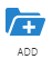 Plus sign on a folder above the word Add.