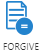 Piece of paper with an equals sign above the word Forgive.