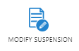 Piece of paper with a pencil above the words Modify Suspension.