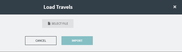 Load Travels dialog box