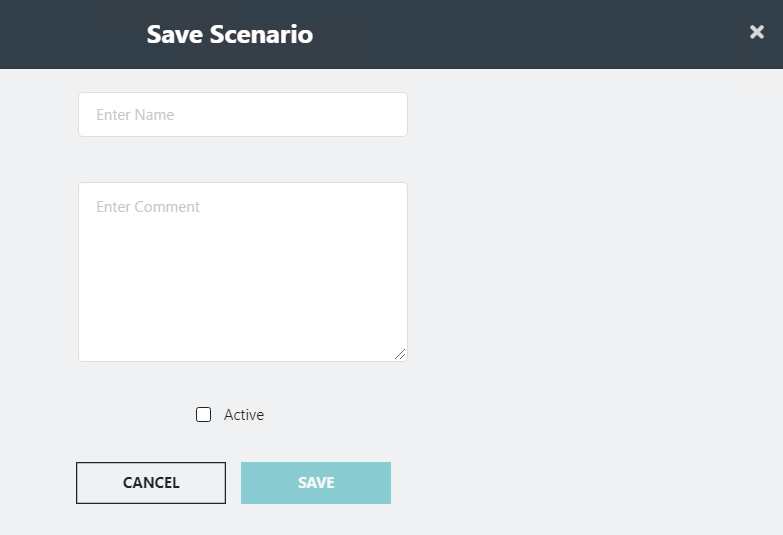 Save Scenarios dialog box