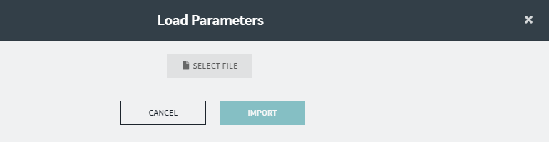 Load Parameters dialog box
