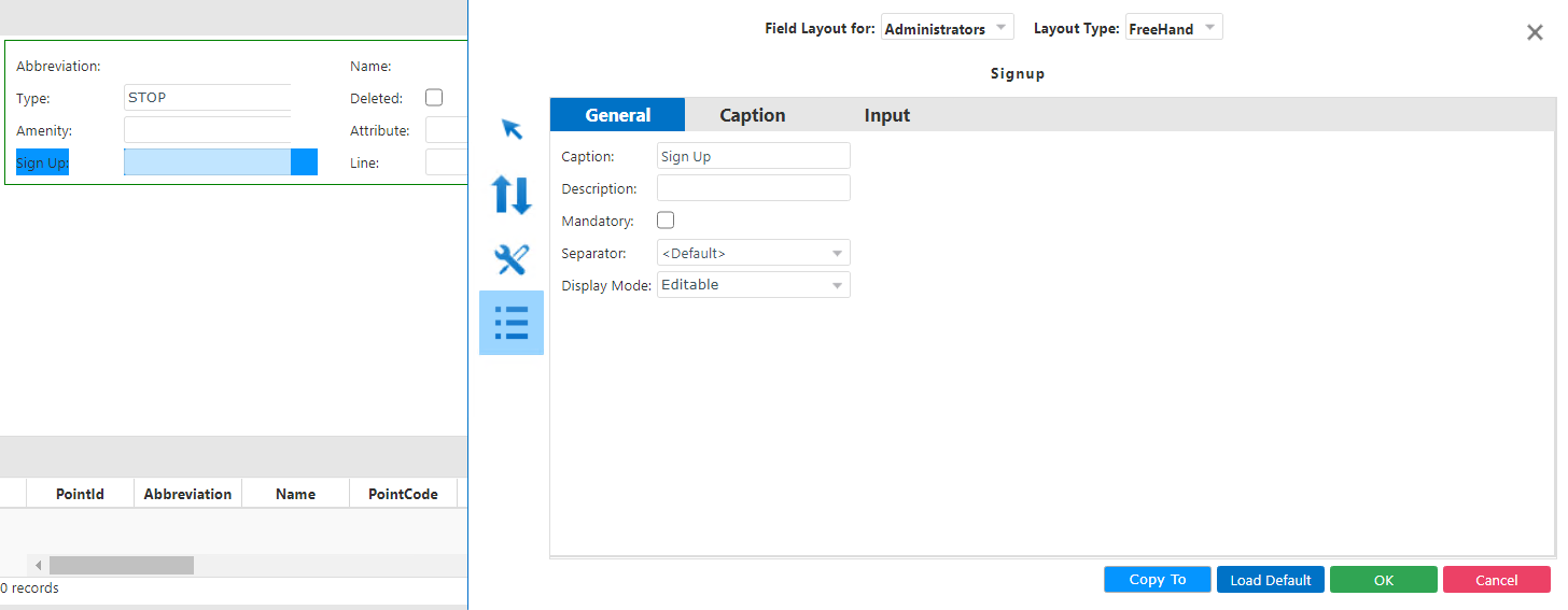 Sample General tab in Properties window