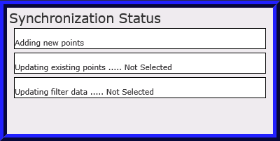 Synchronization Status dialog box