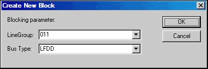 Create New Block dialog