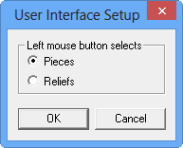 User Interface Setup dialog