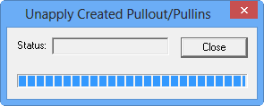 Undo Created Pullout/Pullins dialog