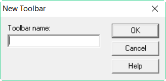 New Toolbar dialog
