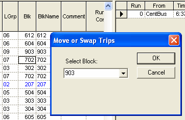 Move or Swap Trips dialog