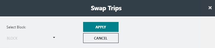 Swap Trips dialog box