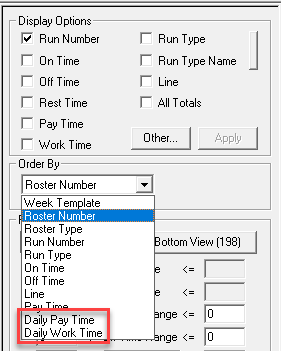 Order by drop-down list with new options