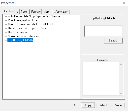 Trip Building File Path property