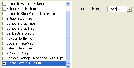 Create Pattern Turn List Option
