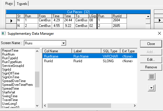 Sample Run supplementary data