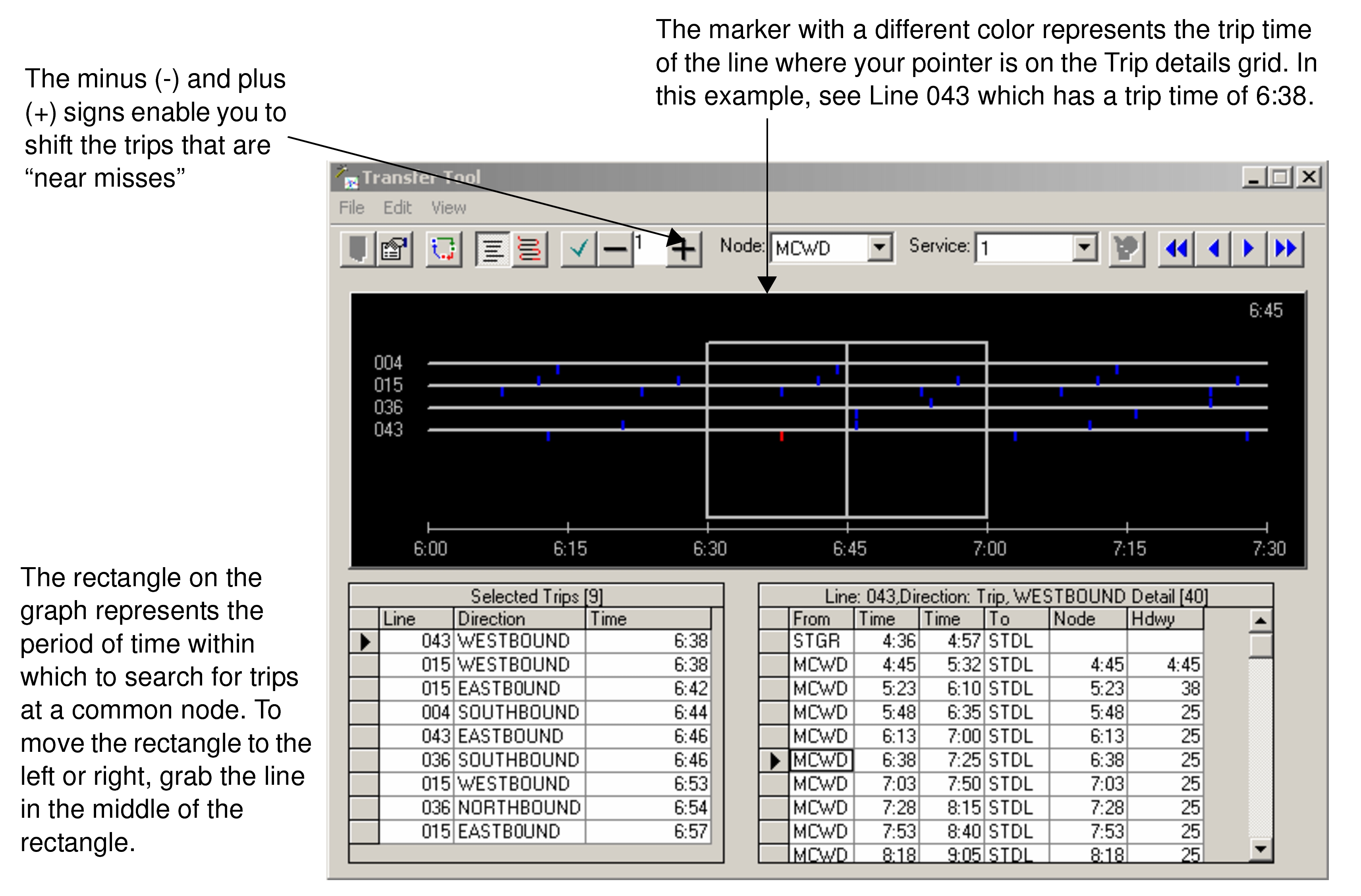 Transfer Tool dialog box