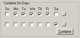 Combine On Days Dialog box