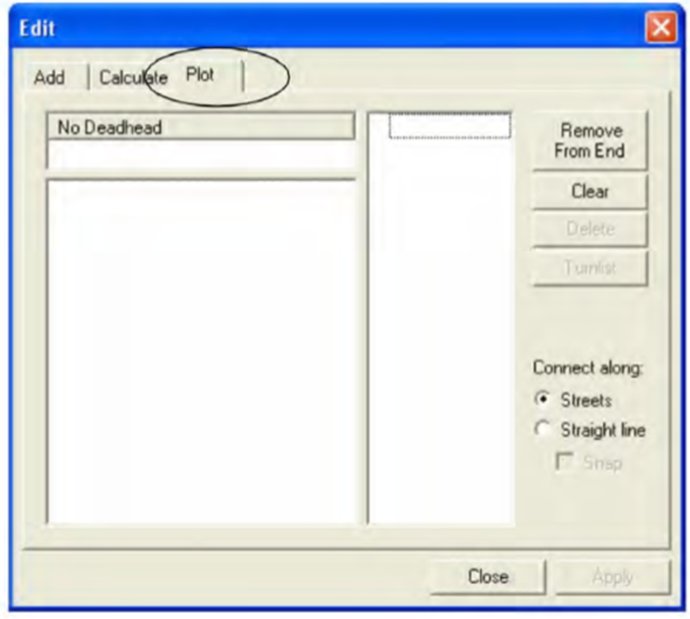 Plot Tab in the Edit dialog box