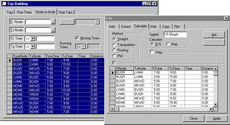 Calculate Tab in the Edit dialog box