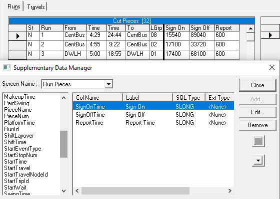Sample Piece supplementary data