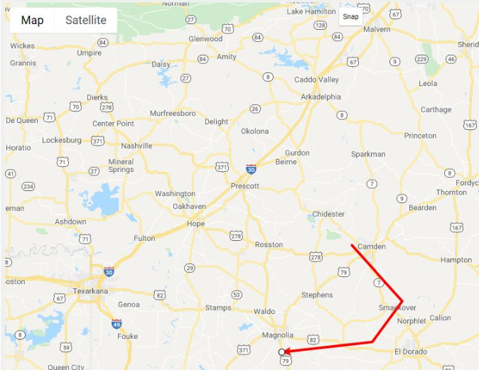 Sample deadhead trace