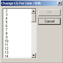 Change LG For Line dialog