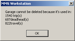 Garage MB delete