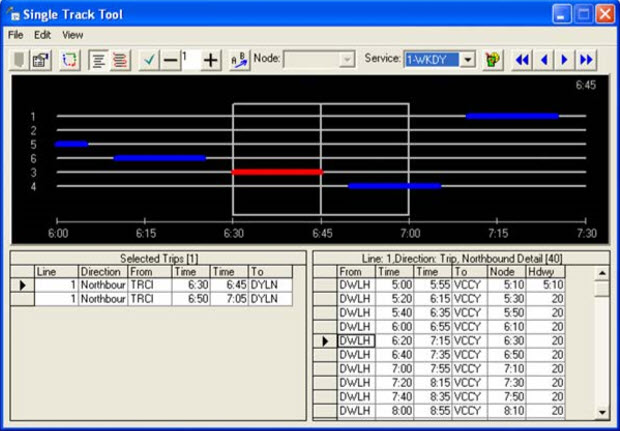 Single Track Tool dialog