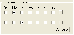 Combine Monday and Tuesday